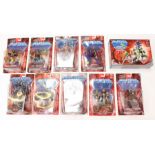 Masters of the Universe: A collection of nine carded Masters of the Universe, Mattel figures to