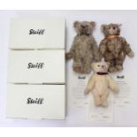 Steiff: A collection of three boxed Steiff bears, exclusive for Danbury Mint, to comprise: Bojangles