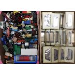 Diecast: A collection of assorted empty Models of Yesteryear boxes, together with a collection of