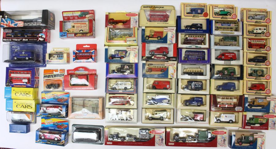Diecast: A collection of assorted boxed diecast vehicles to include: Days Gone, Trackside, Corgi and