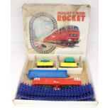 Model Railway: A boxed Mighty Red Rocket set, contents appear complete, however box insert is