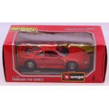 Bburago: A boxed Bburago Ferrari F40, 1987, Ref 1532, red, original box.