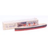Chad Valley: A boxed 'Take to Pieces' model of RMS Queen Mary, original box, Chad Valley, appears