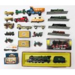 Diecast: A collection of assorted boxed and unboxed diecast to include: Dinky Racing Car, and