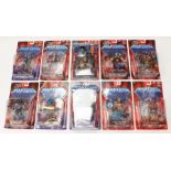 Masters of the Universe: A collection of ten carded Masters of the Universe, Mattel figures to