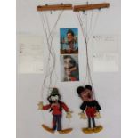 Pelham: A pair of unboxed Pelham Puppets, Goofy and Mickey Mouse, together with a collection of