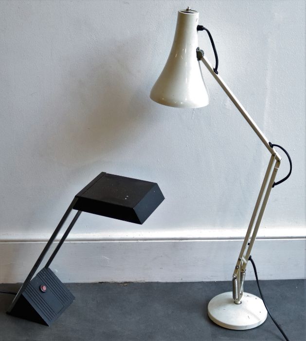 A modern design anglepoise and similar designer desk lamp Provenance Property of Baroness Betty