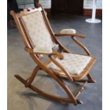 An early 20th cent  travelling/ campaign  rocking chair