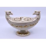 A 19th cent Creamware pottery inkstand in the style of Wedgwood