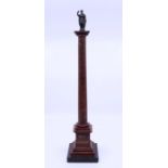 A 19th cent Grand Tour Column  height 40cm small chip to corner of base supporting the Column at the