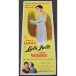 A vintage movie poster 'Lulu Belle' (1957)