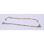 A 9ct gold link necklace