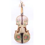 A small 19th century painted violin