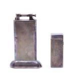 A Dunhill table lighter and Dunhill lighter