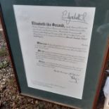 Royal memorabilia , a signed Queen and Prince Phillip framed order