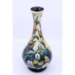 A Moorcroft white and green vase, C95 H: 32cm Condition: Good