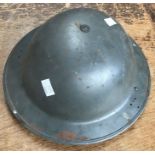 1939 Mk I Brodie Helmet in Military grey, size 7.5”. Worn by the owner at Dunkirk. Owned by a