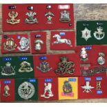 Collection of British and Commonwealth Military Cap Badges.