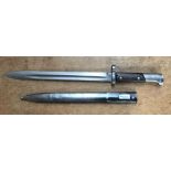 WW1 period Czech CSZ Mauser Bayonet with Scabbard.