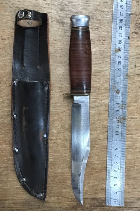 WW2 William Rodgers, Sheffield Bowie knife  & sheath.