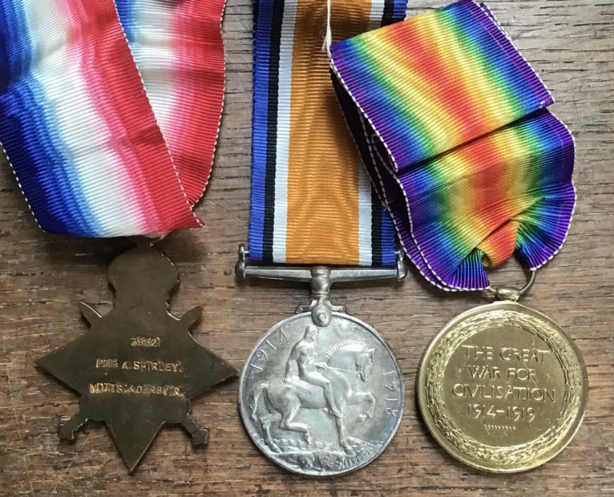 WW1 British medal group of 1914-15 Star, 1914-1918 War Medal, Victory Medal & death plaque to 3562 - Image 3 of 4