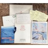 Full Commemorative pack for the Coronation Naval  Review 1937 at Spithead includes three invitations