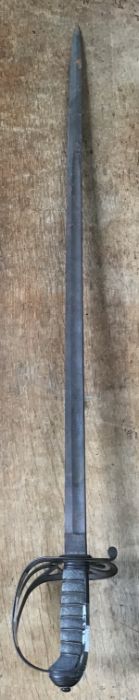 1822 Pattern Light Infantry Officers Sword, etched blade, no scabbard. (Poor condition) - Image 2 of 4