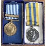 Korea Medal & UN Korea Medal to 22496793 Pte B. Brown of the Royal Leicesters in Original Case of