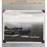 Rare Royal Navy Picture album showing life onboard Aircraft Carrier H.M.S Glory, H.M.S Simbang and