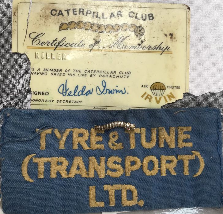 Very Rare Caterpillar Club Badge to K Miller with Original Caterpillar Club card, Original - Image 2 of 6