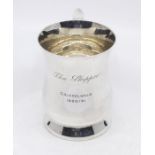 A George VI silver baluster mug, engraved inscription: The Skipper, Grindelwald 1950/51,