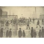 After Laurence Stephen Lowry R.B.A. R.A. (British 1887-1976), The Football Match, monochrome