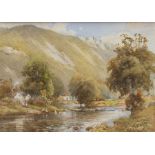 Harold Gresley (British, 1892-1967), Monsal Dale, Derbyshire, signed, watercolour, titled to