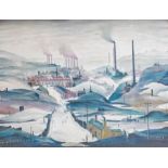 Laurence Stephen Lowry R.B.A. R.A. (British 1887-1976), Industrial Panorama, coloured print,