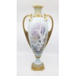 A limited edition Royal Worcester large two handled vase, after the 1900 original by Charles