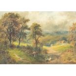 George Turner (1843-1910), near Hognaston, Derbyshire, oil on board, signed and titled to verso,