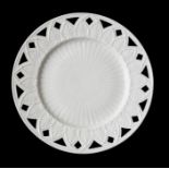 Irish Interest:  A Belleek 1st period Greek pattern dessert plate, factory stamp to reverse (