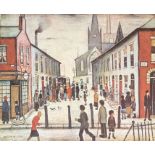 Laurence Stephen Lowry R.B.A. R.A. (British 1887-1976), The Fever Van, coloured print, signed in pen