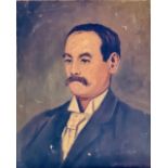 W M Lowdon 1882, portrait of a gentleman, bust len