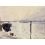 “Sunset Battersea” by Edward Ashton Cannell (Briti