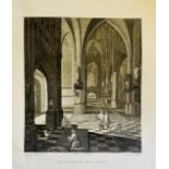 Vue Interieure D'une Eglise print, originally pain