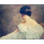 English School, circa 1890 portrait of a lady, hal