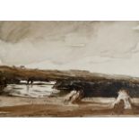 Sir Muirhead Bone, Haystacks landscape “River Somm