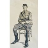 Sir Muirhead Bone, Scottish Veteran Portrait (XLIX