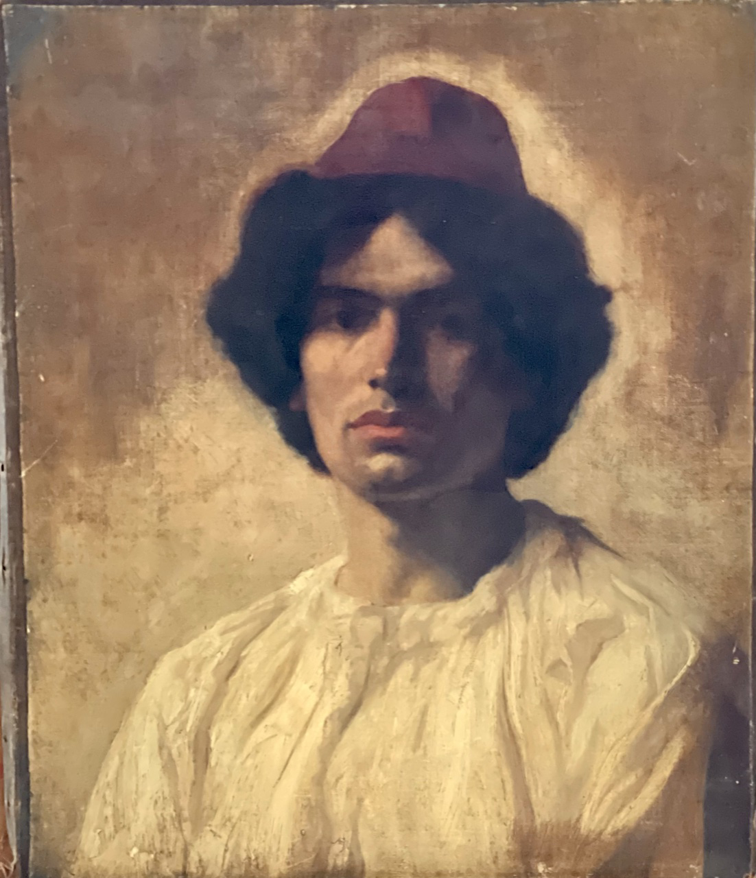 French School, late 19th Century, portrait of an A