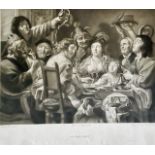 Le Roi Boit, The Kings drink with ten guests of di