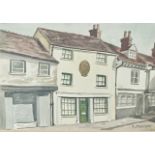 Edward Morton (signed) architecture watercolour, m