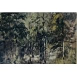 Late 19th century watercolour landscape, dappled l