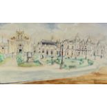 A 20th Century landscape watercolour of Casino Mon