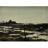 Two oil on canvas by R B K, 20th century. (2)